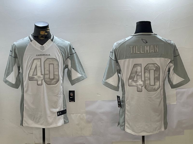 Men Arizona Cardinals #40 Tillman White Gold 2024 Nike Limited NFL Jersey style 1->cincinnati bengals->NFL Jersey